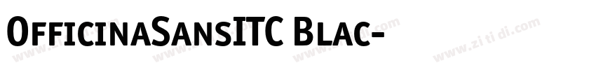 OfficinaSansITC Blac字体转换